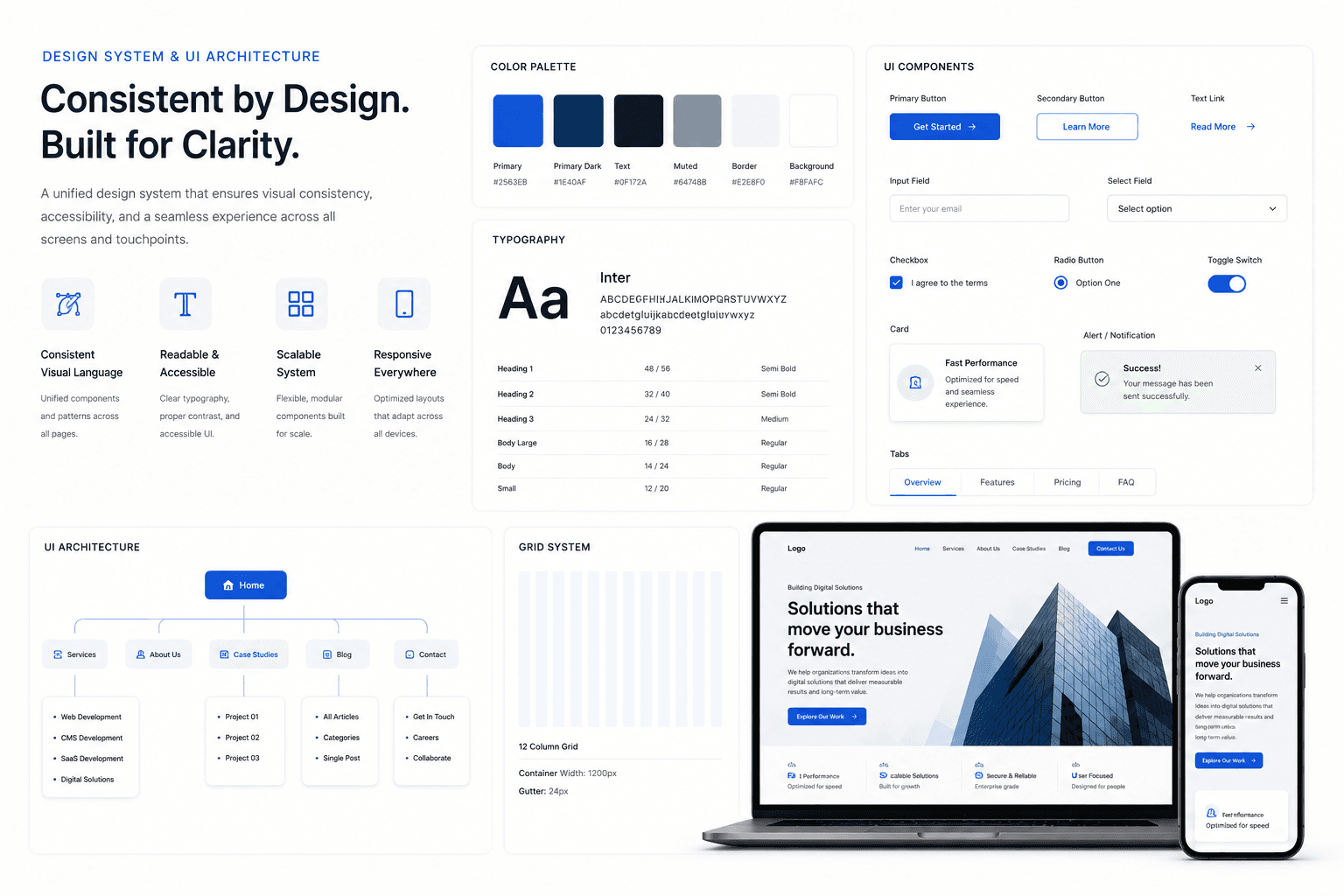 Business Web Application Design System & Architecture